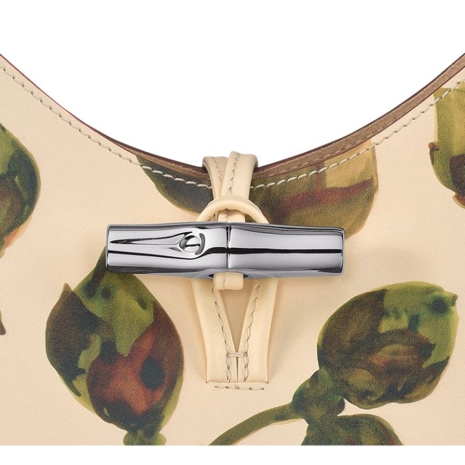 Khaki Longchamp Roseau Végétal XS Women's Shoulder Bags | US-8534RKG