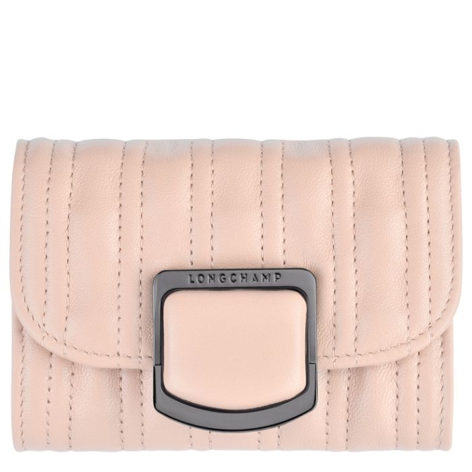 Light Pink Longchamp Brioche Women\'s Cardholders & Coin Purses | US-0387YCS