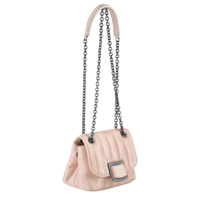 Light Pink Longchamp Brioche XS Women's Crossbody Bags | US-8079BFJ