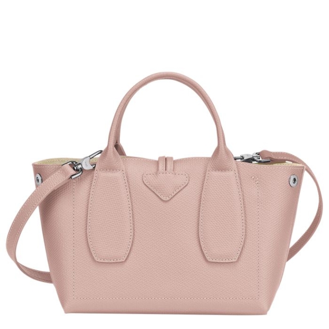 Light Pink Longchamp Roseau S Women's Top-handle Bags | US-0459QRH