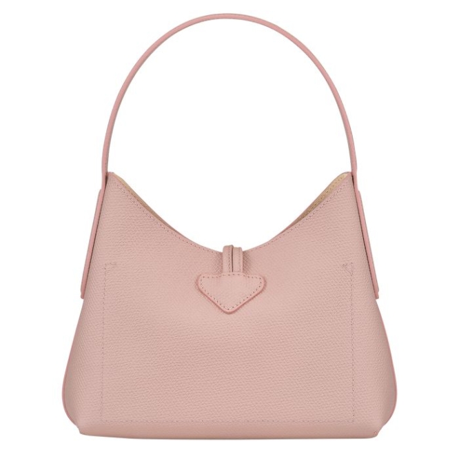 Light Pink Longchamp Roseau XS Women's Shoulder Bags | US-5702NAV