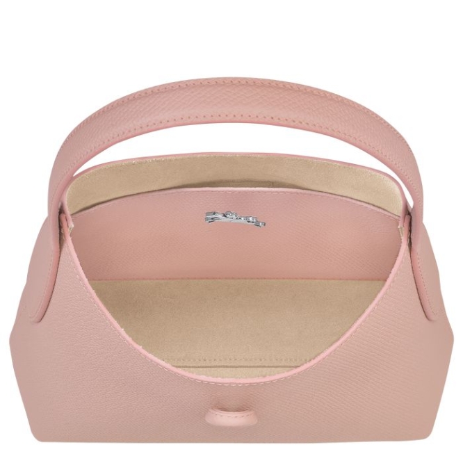 Light Pink Longchamp Roseau XS Women's Shoulder Bags | US-5702NAV