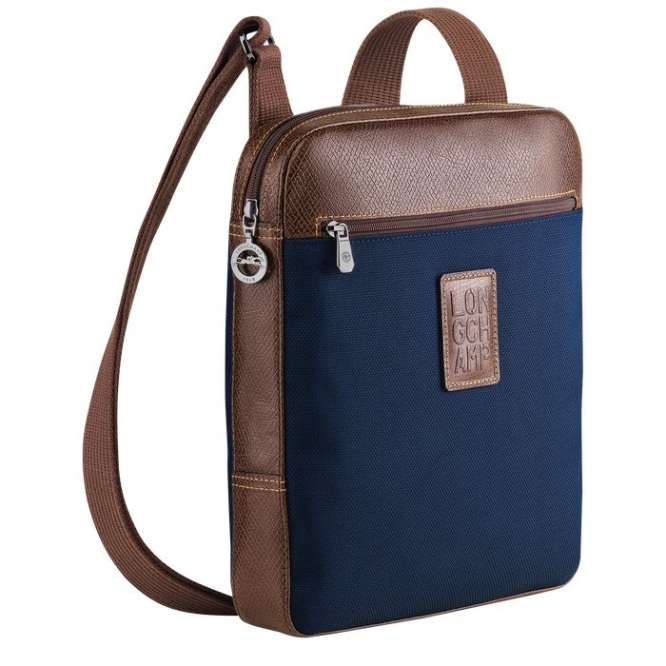 Navy Longchamp Boxford L Men's Crossbody Bags | US-1978CLT