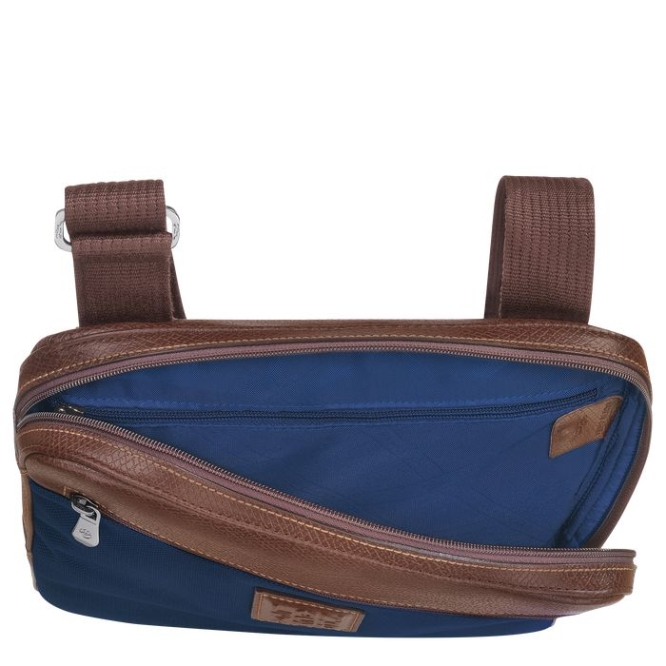 Navy Longchamp Boxford L Men's Crossbody Bags | US-1978CLT