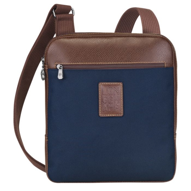 Navy Longchamp Boxford L Men\'s Crossbody Bags | US-1978CLT