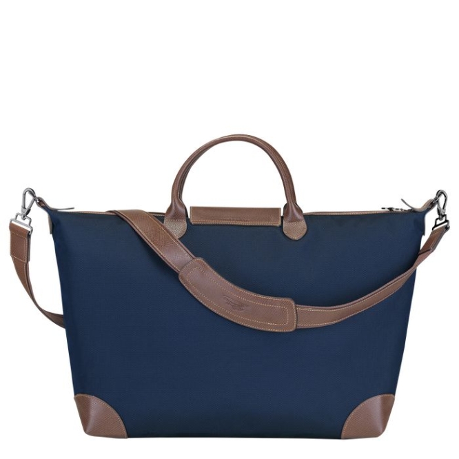 Navy Longchamp Boxford L Men's Travel Bags | US-9306MKC