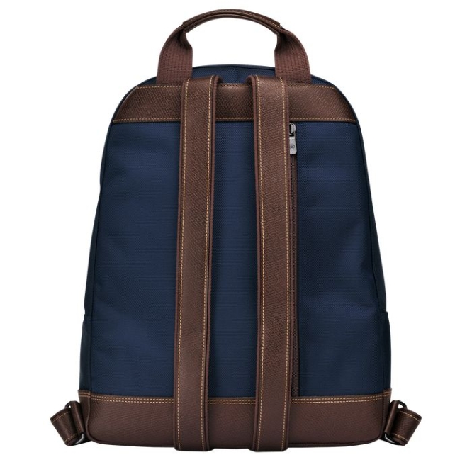 Navy Longchamp Boxford Men's Backpacks | US-0476NFH