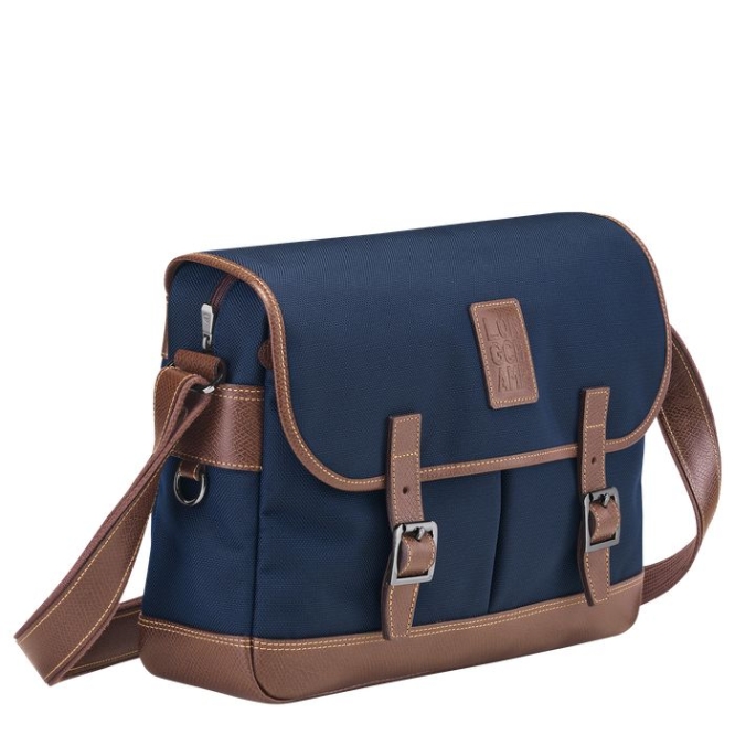 Navy Longchamp Boxford Men's Crossbody Bags | US-2361PKQ