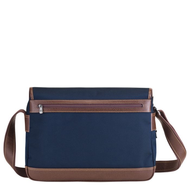 Navy Longchamp Boxford Men's Crossbody Bags | US-2361PKQ