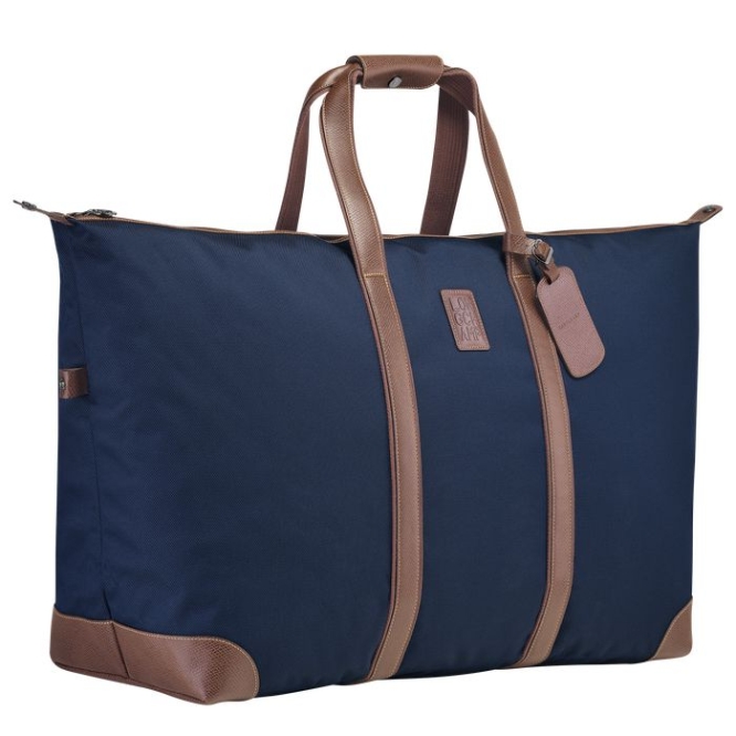 Navy Longchamp Boxford Men's Travel Bags | US-4315CJP