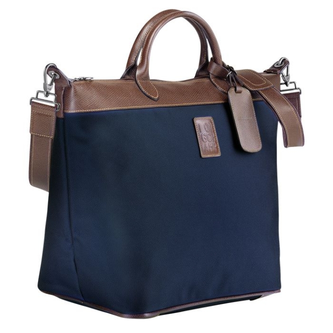 Navy Longchamp Boxford Men's Travel Bags | US-9536YQO