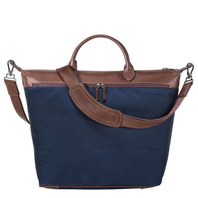 Navy Longchamp Boxford Men's Travel Bags | US-9536YQO