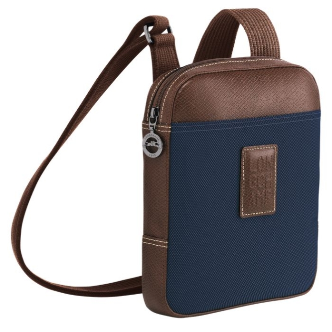 Navy Longchamp Boxford S Men's Crossbody Bags | US-2647QRX