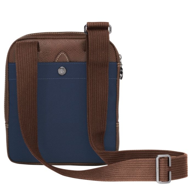 Navy Longchamp Boxford S Men's Crossbody Bags | US-2647QRX