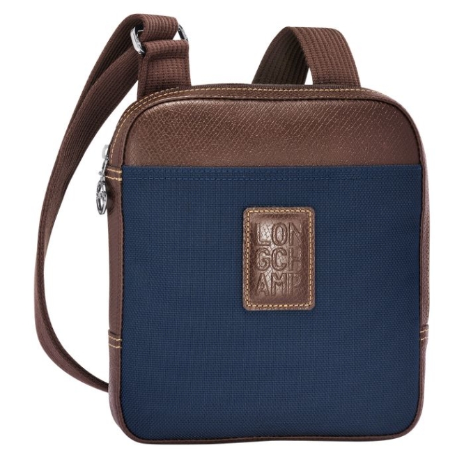 Navy Longchamp Boxford S Men\'s Crossbody Bags | US-2647QRX