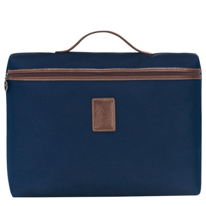 Navy Longchamp Boxford S Men\'s Document Holders | US-4016RFQ