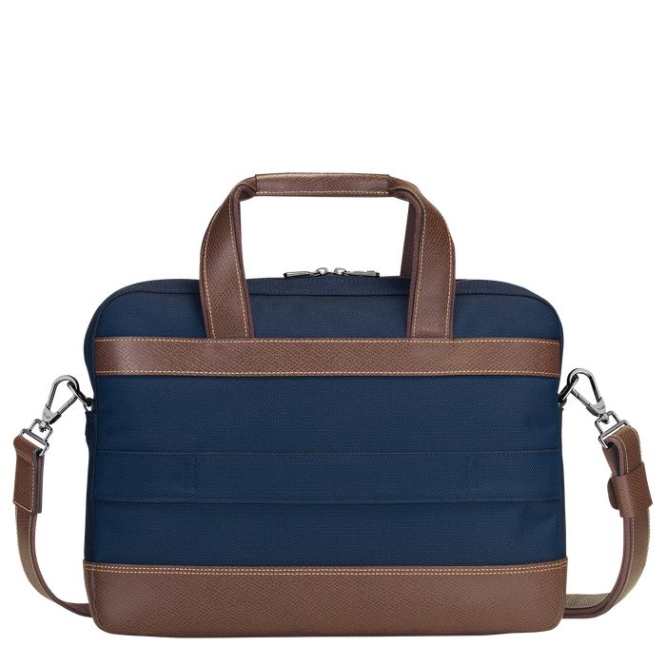 Navy Longchamp Boxford S Men's Document Holders | US-8236OGC