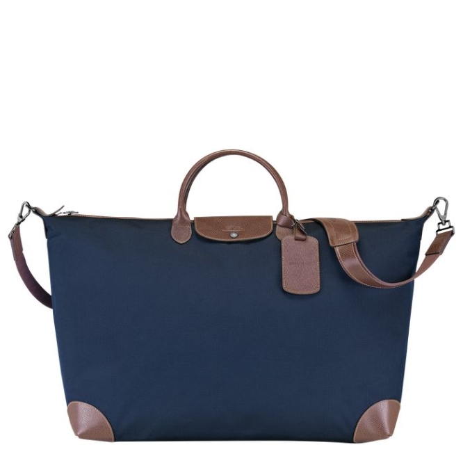 Navy Longchamp Boxford XL Men\'s Travel Bags | US-9807IRV