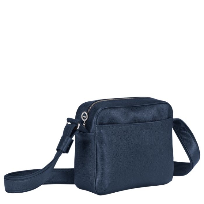 Navy Longchamp Le Foulonné Men's Crossbody Bags | US-8321RTY