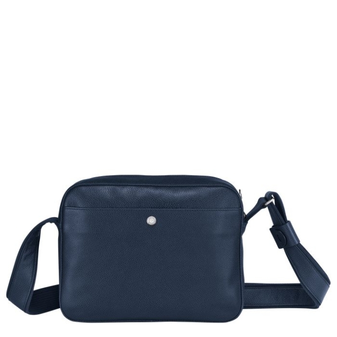 Navy Longchamp Le Foulonné Men's Crossbody Bags | US-8321RTY