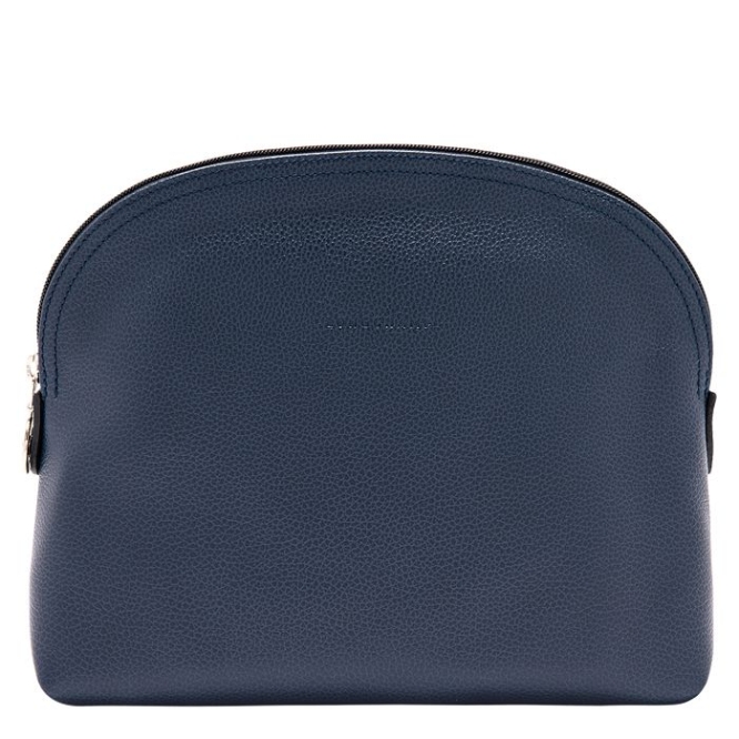 Navy Longchamp Le Foulonné Men\'s Toiletry Bags | US-6391ESX