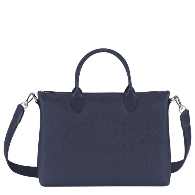 Navy Longchamp Le Foulonné S Men\'s Document Holders | US-1847LCY