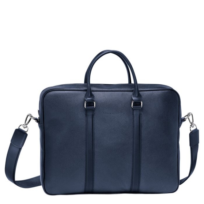 Navy Longchamp Le Foulonné S Men\'s Document Holders | US-2931EQB