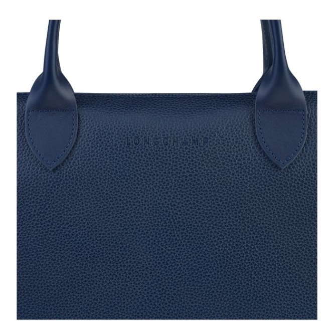 Navy Longchamp Le Foulonné S Men's Document Holders | US-7503EQX