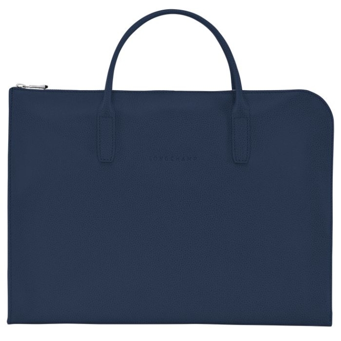 Navy Longchamp Le Foulonné S Women\'s Document Holders | US-4623RLE