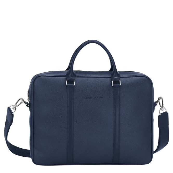 Navy Longchamp Le Foulonné XS Men\'s Document Holders | US-3647JOT