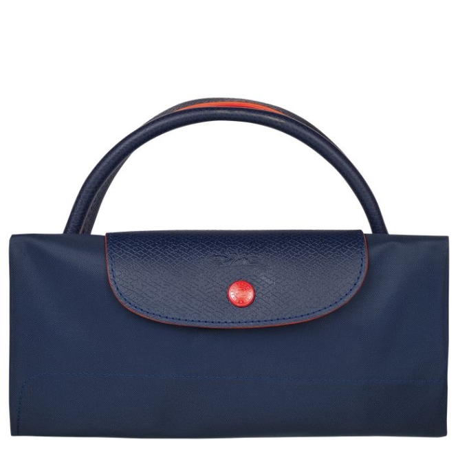 Navy Longchamp Le Pliage Club L Men's Travel Bags | US-5607FUS