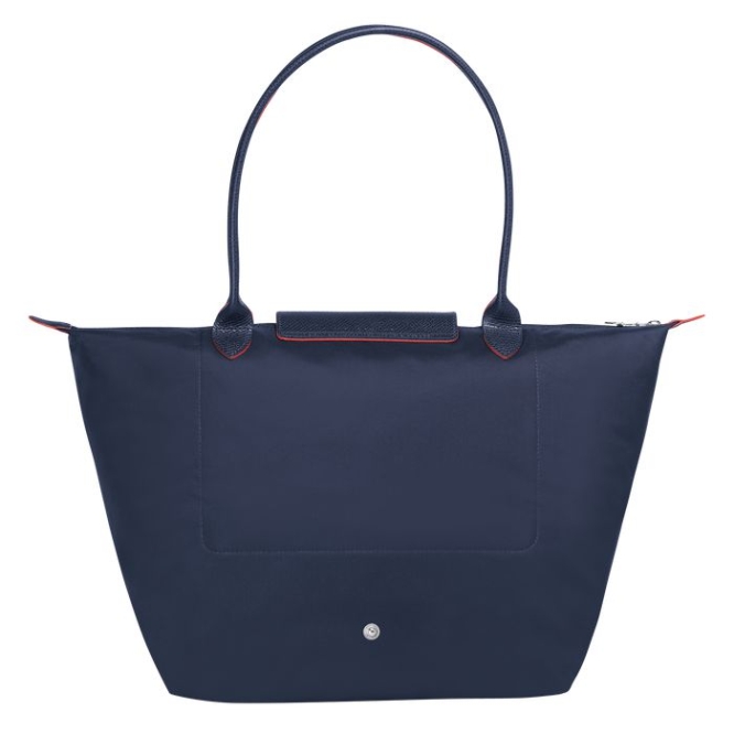 Navy Longchamp Le Pliage Club L Women's Shoulder Bags | US-6089WNA