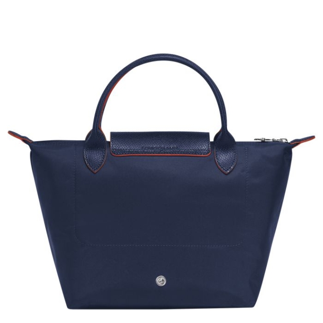 Navy Longchamp Le Pliage Club S Women's Top-handle Bags | US-0987HZA