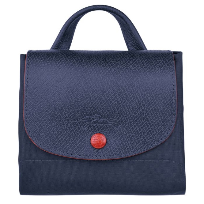 Navy Longchamp Le Pliage Club Women's Backpacks | US-9504DNL