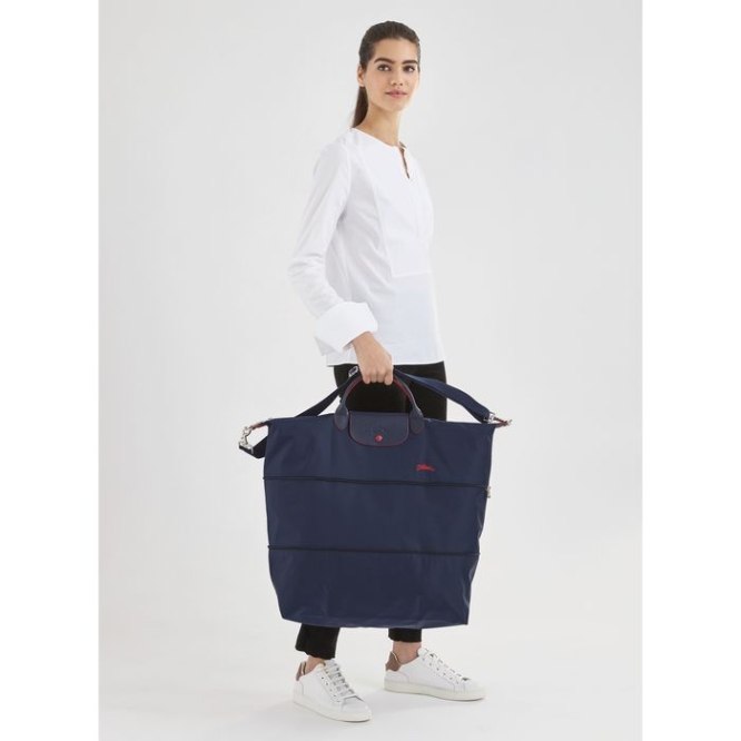 Navy Longchamp Le Pliage Club Women's Travel Bags | US-1562NGM