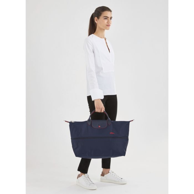 Navy Longchamp Le Pliage Club Women's Travel Bags | US-1562NGM