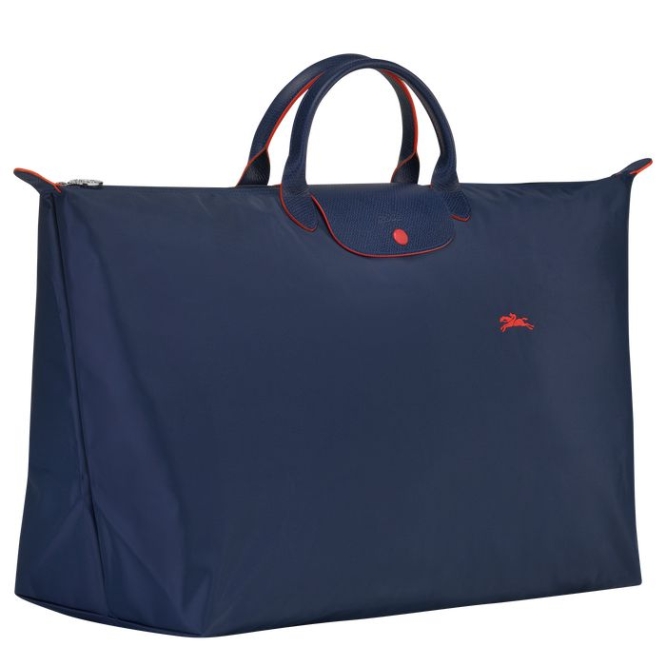 Navy Longchamp Le Pliage Club XL Women's Travel Bags | US-5620UKL