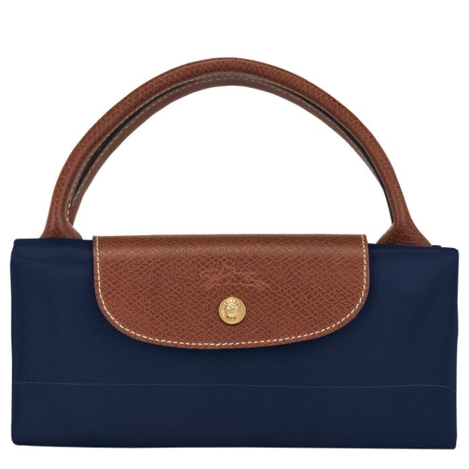 Navy Longchamp Le Pliage L Women's Travel Bags | US-7042TLB