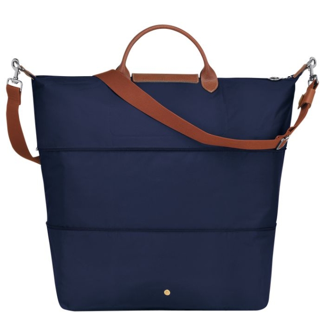 Navy Longchamp Le Pliage Men's Travel Bags | US-0473LUV