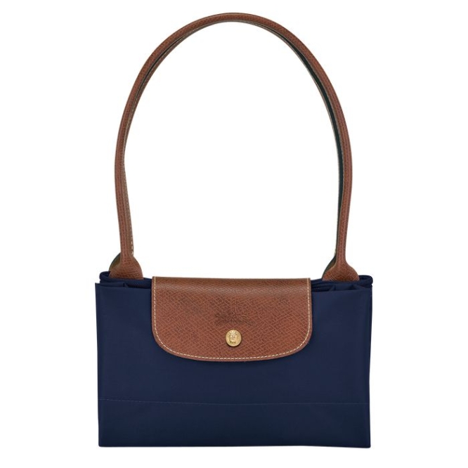 Navy Longchamp Le Pliage Original L Women's Shoulder Bags | US-4317GTJ