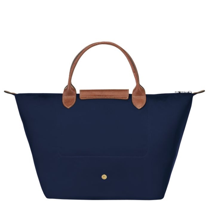 Navy Longchamp Le Pliage Original M Women's Top-handle Bags | US-1420RGL