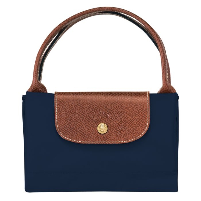 Navy Longchamp Le Pliage Original M Women's Top-handle Bags | US-1420RGL