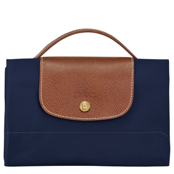 Navy Longchamp Le Pliage Original S Men's Document Holders | US-0423XUW