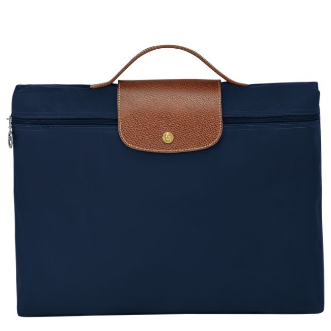 Navy Longchamp Le Pliage Original S Men\'s Document Holders | US-0423XUW