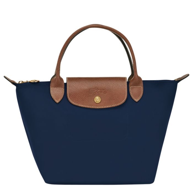 Navy Longchamp Le Pliage Original S Women\'s Top-handle Bags | US-6731ZKG