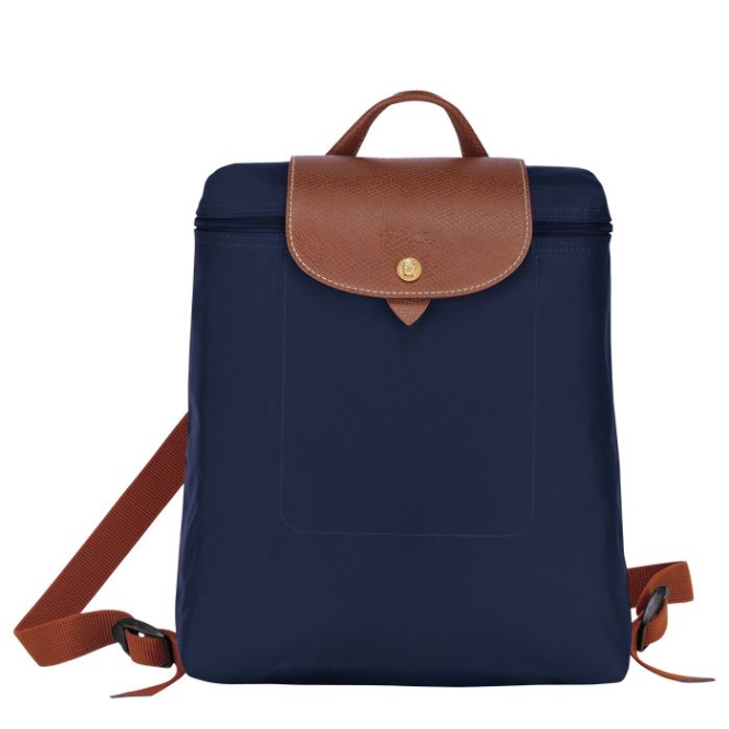 Navy Longchamp Le Pliage Original Women\'s Backpacks | US-5901ZOG