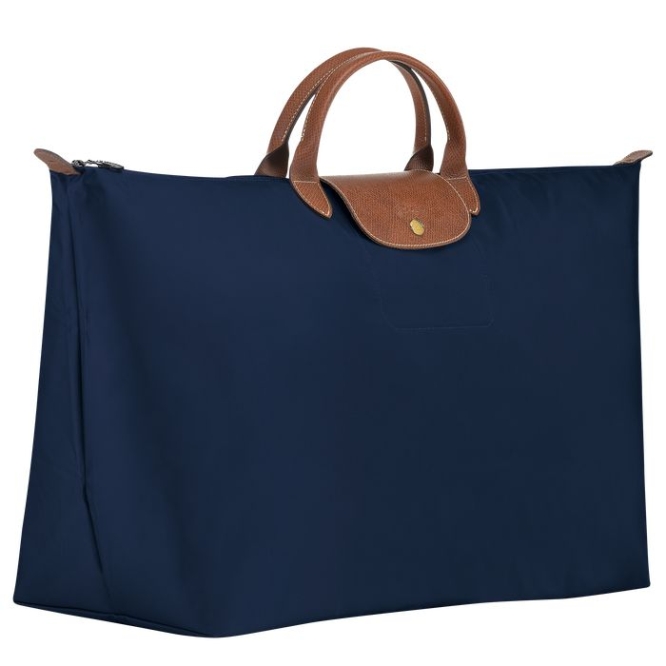 Navy Longchamp Le Pliage XL Men's Travel Bags | US-9260BVA