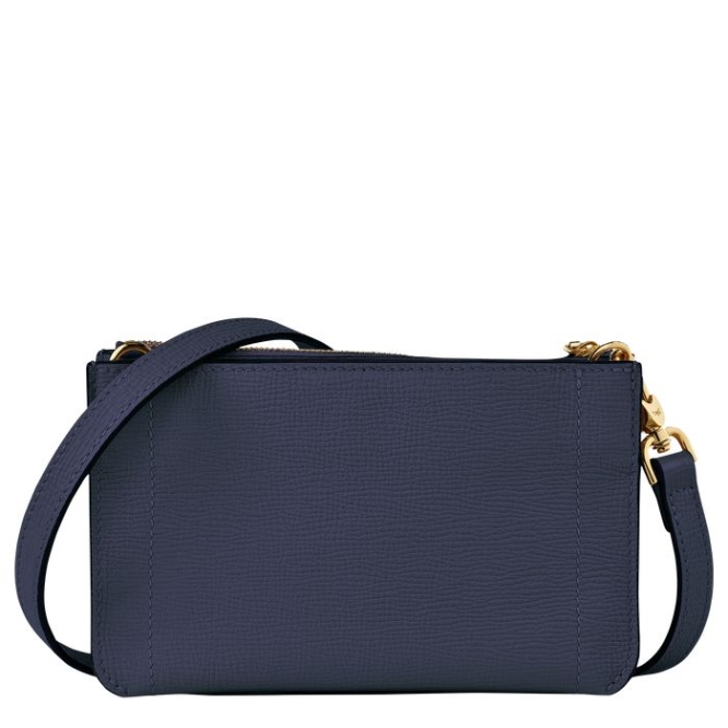 Navy Longchamp Mailbox Soft Women's Wallets On Chain | US-6253TVJ