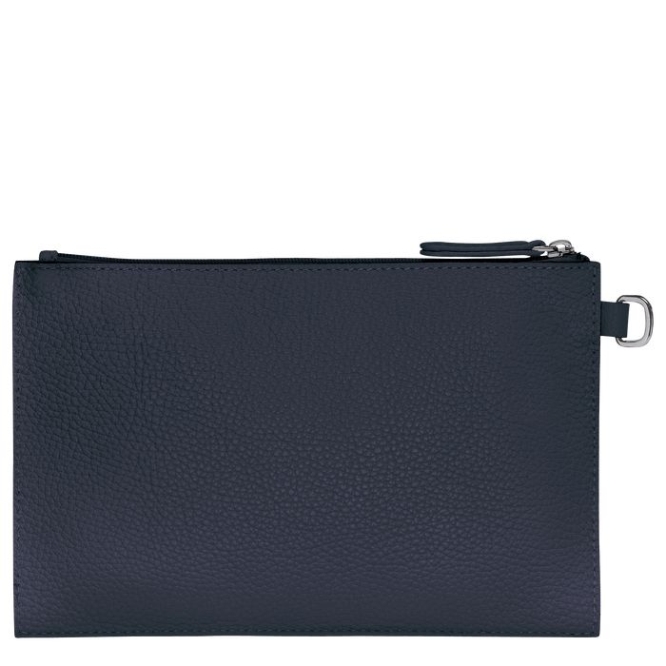 Navy Longchamp Roseau Essential Women's Pouches & Cases | US-2541RBY