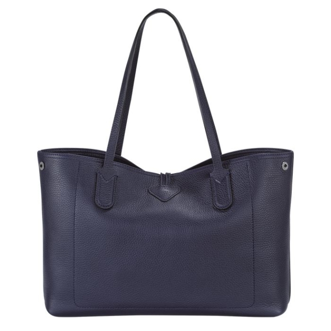 Navy Longchamp Roseau Essential Women's Shoulder Bags | US-8735AJO